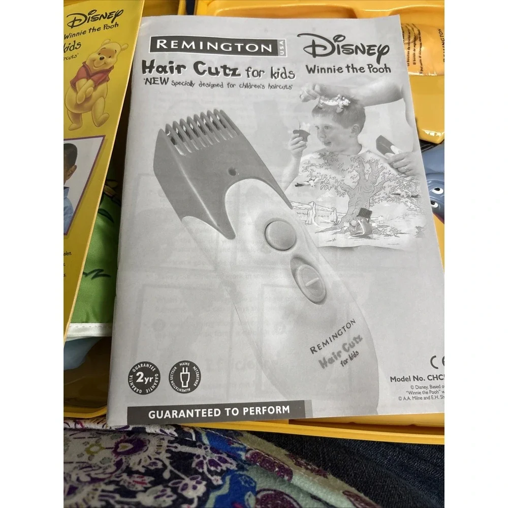 VTG Disney Winnie The Pooh Remington Kids Hair Clippers Haircut Kit‎ Accessories